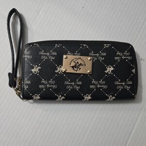 Beverly Hills Polo Club Black Wristlet Wallet